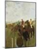 Jockeys at the Racecourse (Aux Course, Les Jockeys)-Edgar Degas-Mounted Giclee Print