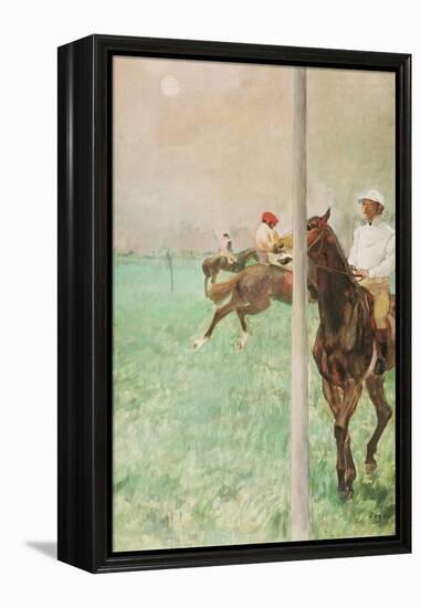 Jockeys before the Race, C.1878-79-Edgar Degas-Framed Premier Image Canvas