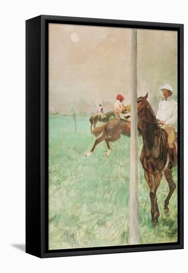 Jockeys before the Race, C.1878-79-Edgar Degas-Framed Premier Image Canvas