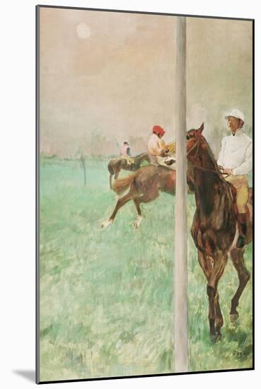 Jockeys before the Race, C.1878-79-Edgar Degas-Mounted Giclee Print