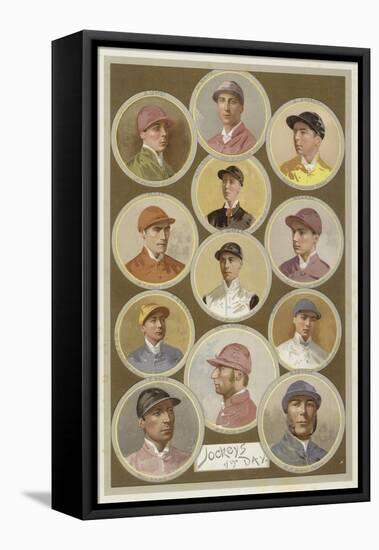 Jockeys of the Day-null-Framed Premier Image Canvas