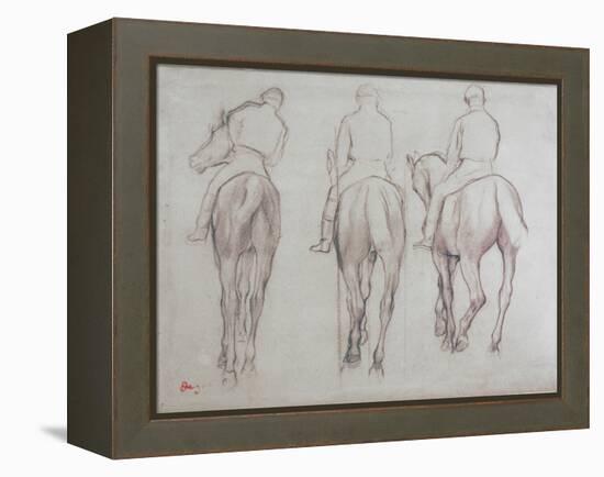 Jockeys-Edgar Degas-Framed Premier Image Canvas