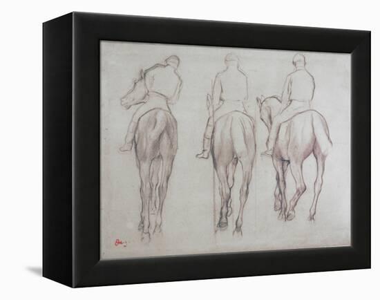 Jockeys-Edgar Degas-Framed Premier Image Canvas