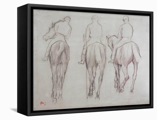 Jockeys-Edgar Degas-Framed Premier Image Canvas