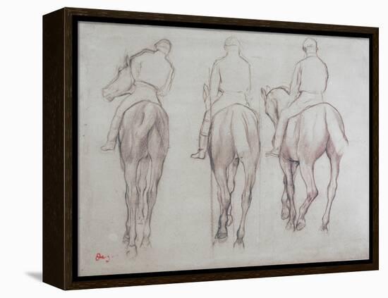 Jockeys-Edgar Degas-Framed Premier Image Canvas