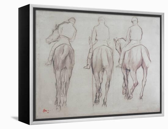 Jockeys-Edgar Degas-Framed Premier Image Canvas