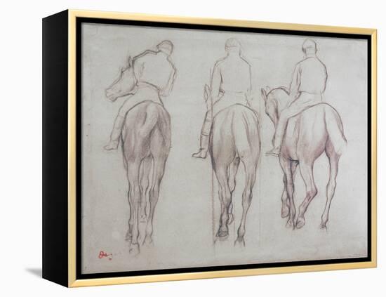 Jockeys-Edgar Degas-Framed Premier Image Canvas