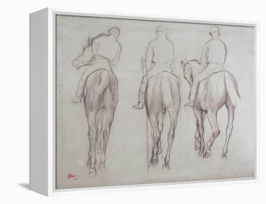 Jockeys-Edgar Degas-Framed Premier Image Canvas