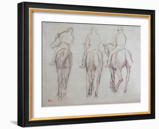 Jockeys-Edgar Degas-Framed Premium Giclee Print