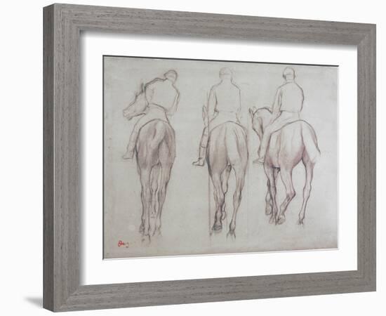 Jockeys-Edgar Degas-Framed Giclee Print