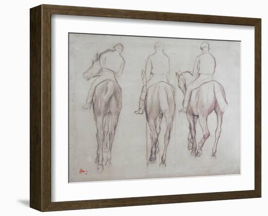 Jockeys-Edgar Degas-Framed Giclee Print