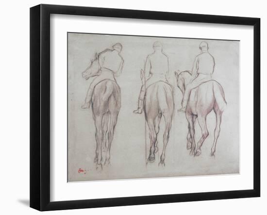 Jockeys-Edgar Degas-Framed Giclee Print