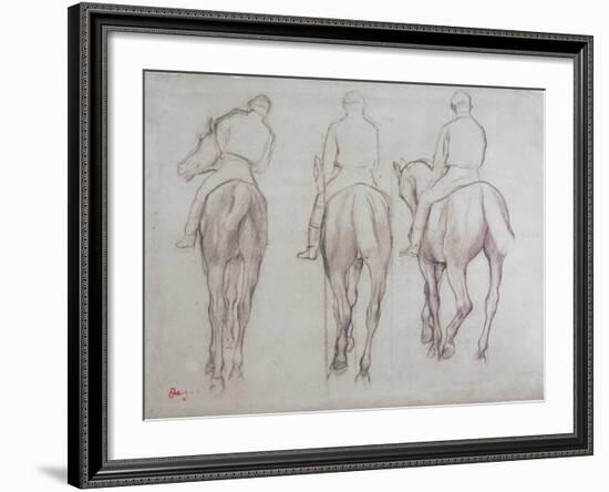 Jockeys-Edgar Degas-Framed Giclee Print