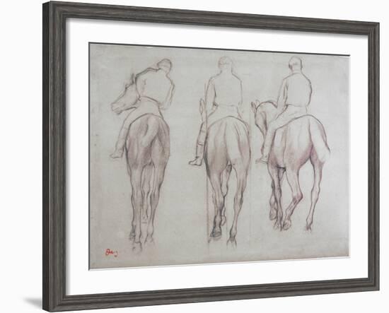 Jockeys-Edgar Degas-Framed Giclee Print