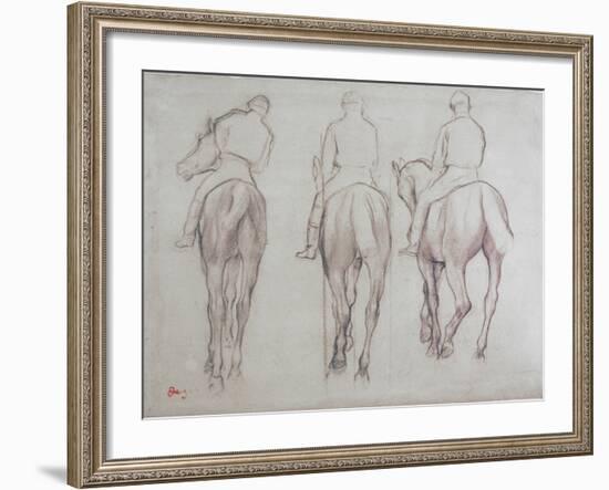 Jockeys-Edgar Degas-Framed Giclee Print