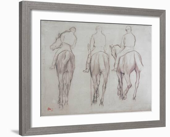 Jockeys-Edgar Degas-Framed Giclee Print