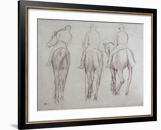 Jockeys-Edgar Degas-Framed Giclee Print