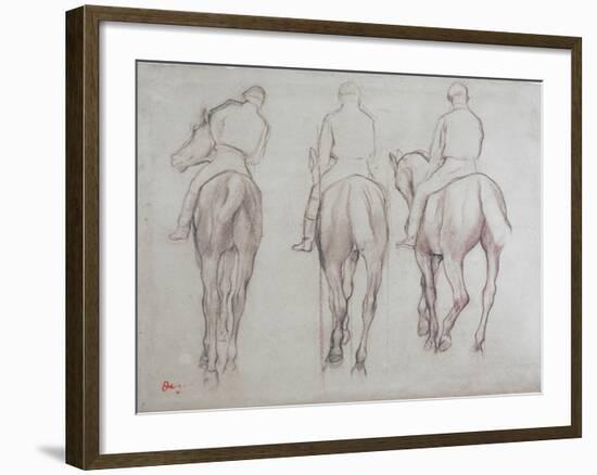 Jockeys-Edgar Degas-Framed Giclee Print