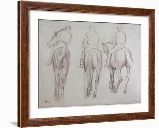 Jockeys-Edgar Degas-Framed Giclee Print