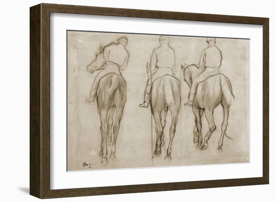 Jockeys-Edgar Degas-Framed Giclee Print