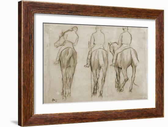 Jockeys-Edgar Degas-Framed Giclee Print