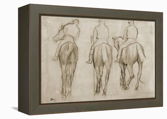 Jockeys-Edgar Degas-Framed Premier Image Canvas
