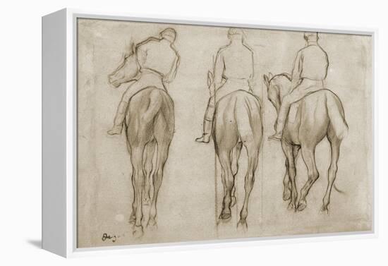 Jockeys-Edgar Degas-Framed Premier Image Canvas