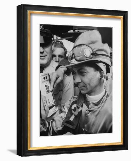 Jocky Willie Hartack after Winning the Kentucky Derby-null-Framed Photographic Print