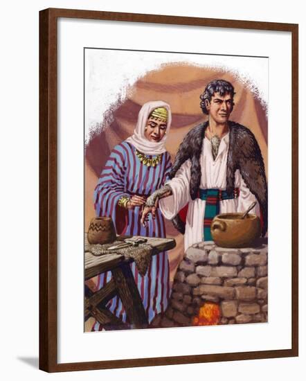 Jocob Being Disguised by His Mother-Pat Nicolle-Framed Giclee Print