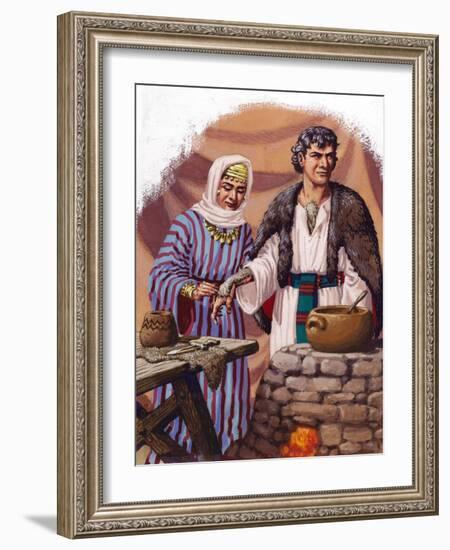 Jocob Being Disguised by His Mother-Pat Nicolle-Framed Giclee Print