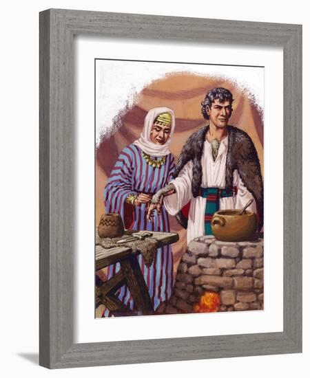 Jocob Being Disguised by His Mother-Pat Nicolle-Framed Giclee Print