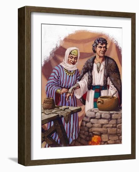 Jocob Being Disguised by His Mother-Pat Nicolle-Framed Giclee Print