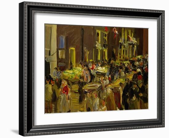 Jodenbreestraat (Jew's Street) in Amsterdam, 1905-Max Liebermann-Framed Giclee Print