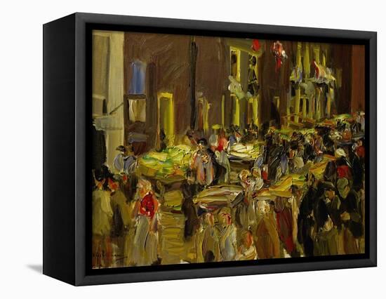 Jodenbreestraat (Jew's Street) in Amsterdam, 1905-Max Liebermann-Framed Premier Image Canvas