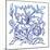 Jodhpur Blues on White II-Elizabeth Medley-Mounted Art Print