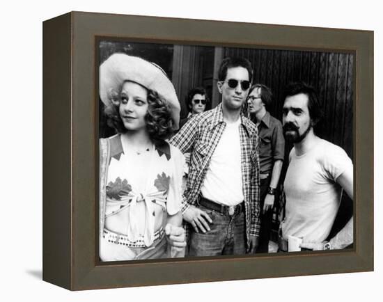 Jodie Foster; Martin Scorsese; Robert De Niro. "Taxi Driver" [1976], Directed by Martin Scorsese.-null-Framed Premier Image Canvas