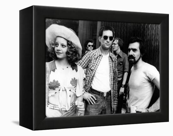 Jodie Foster; Martin Scorsese; Robert De Niro. "Taxi Driver" [1976], Directed by Martin Scorsese.-null-Framed Premier Image Canvas