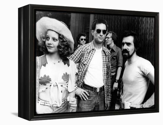 Jodie Foster; Martin Scorsese; Robert De Niro. "Taxi Driver" [1976], Directed by Martin Scorsese.-null-Framed Premier Image Canvas