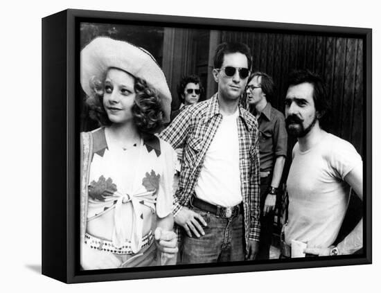 Jodie Foster; Martin Scorsese; Robert De Niro. "Taxi Driver" [1976], Directed by Martin Scorsese.-null-Framed Premier Image Canvas