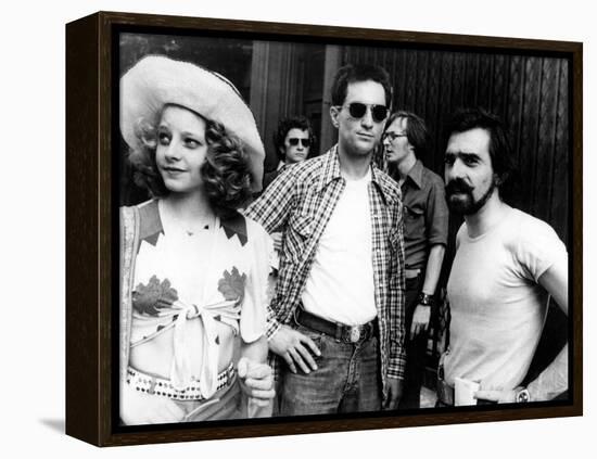 Jodie Foster; Martin Scorsese; Robert De Niro. "Taxi Driver" [1976], Directed by Martin Scorsese.-null-Framed Premier Image Canvas