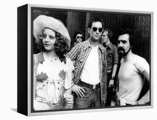 Jodie Foster; Martin Scorsese; Robert De Niro. "Taxi Driver" [1976], Directed by Martin Scorsese.-null-Framed Premier Image Canvas