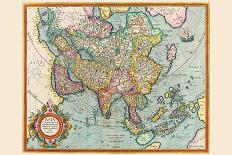Ancient Map of Japan 1606-Jodocus Hondius-Giclee Print