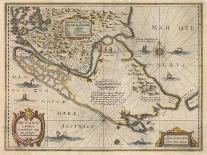 Map of Palestine 1629-Jodocus Hondius-Mounted Giclee Print