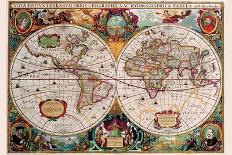 Map: Colonial America,-Jodocus Hondius-Framed Giclee Print