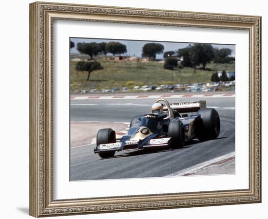 Jody Scheckter Racing a Wolf-Cosworth WR2, Spanish Grand Prix, Jarama, Spain, 1977-null-Framed Photographic Print