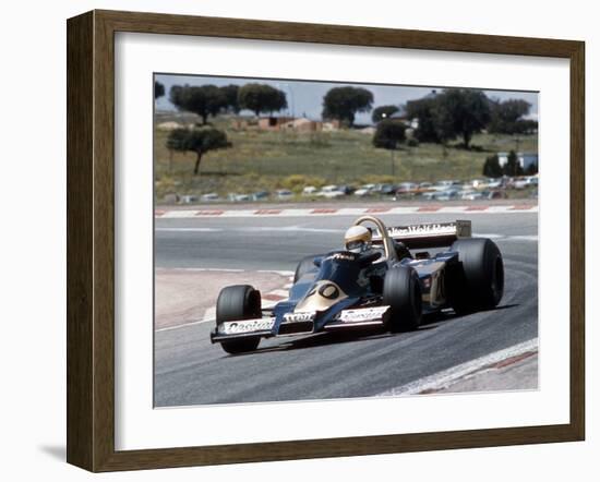 Jody Scheckter Racing a Wolf-Cosworth WR2, Spanish Grand Prix, Jarama, Spain, 1977-null-Framed Photographic Print