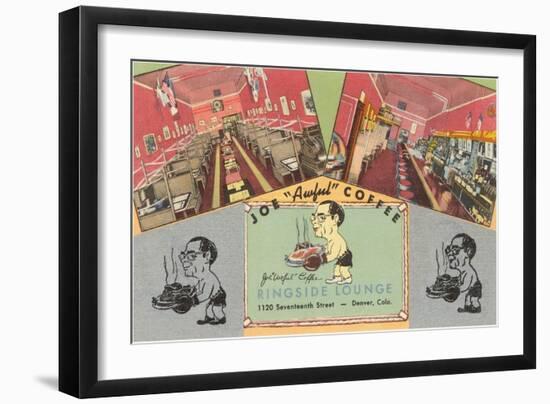 Joe Awful Coffee Ringside Lounge, Denver, Colorado-null-Framed Art Print