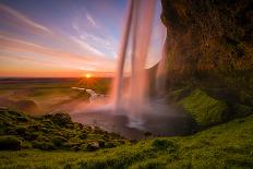 Horsetail Falls Lit From Behind By The Setting Sun, Creating The Famed "Firefall"-Joe Azure-Photographic Print