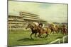 Joe Baylis' Service Kit winning Goodwood Steward's Cup with Weston Up-John S. Sanderson-Wells-Mounted Giclee Print