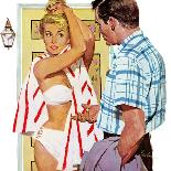 The Strategy of Love - Saturday Evening Post "Men at the Top", September 28, 1957 pg.32-Joe Bowler-Giclee Print